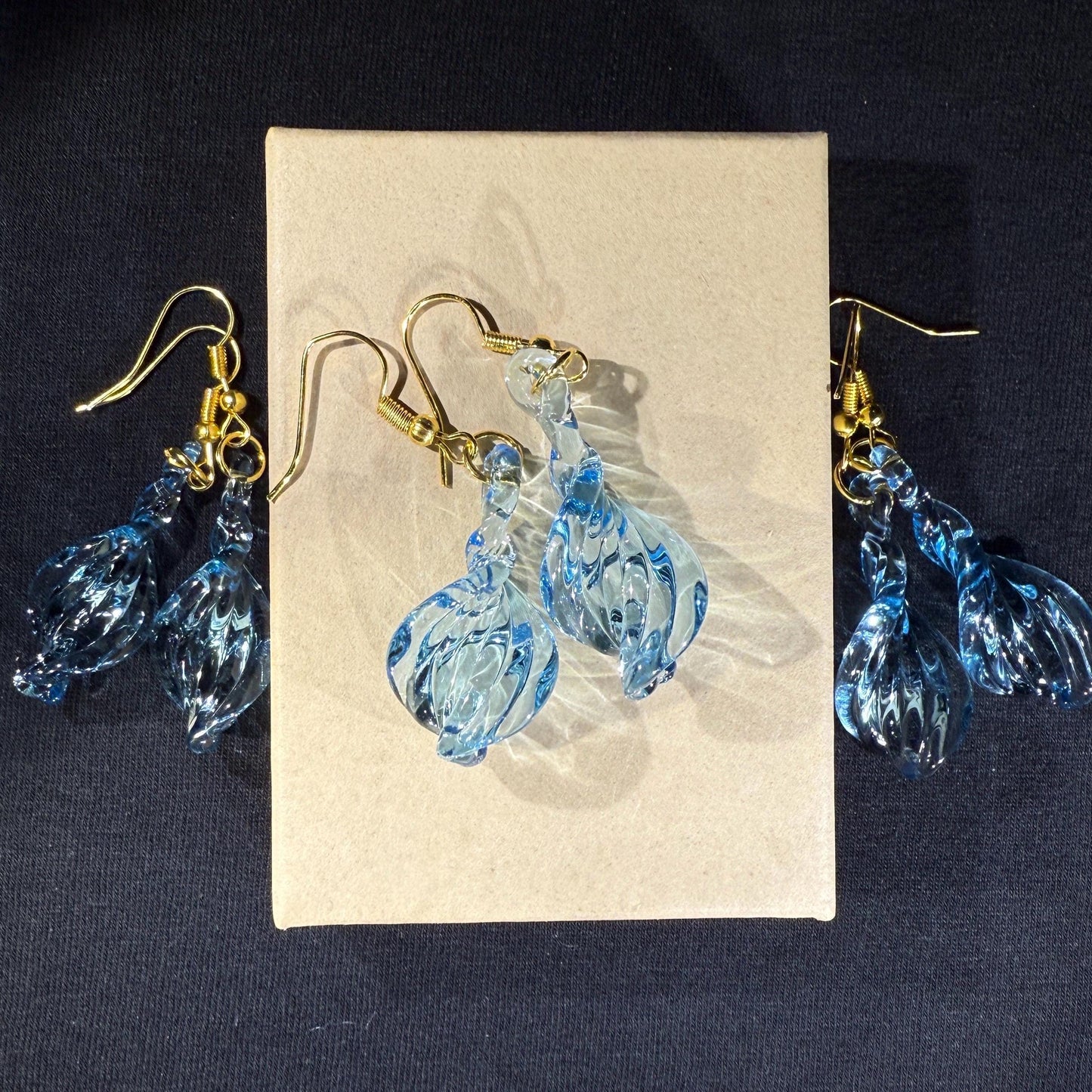 Hypoallergenic Handmade Blown Glass Earrings - Iridescent Crystal Suncatcher Jewelry | Art By Aaron Dye