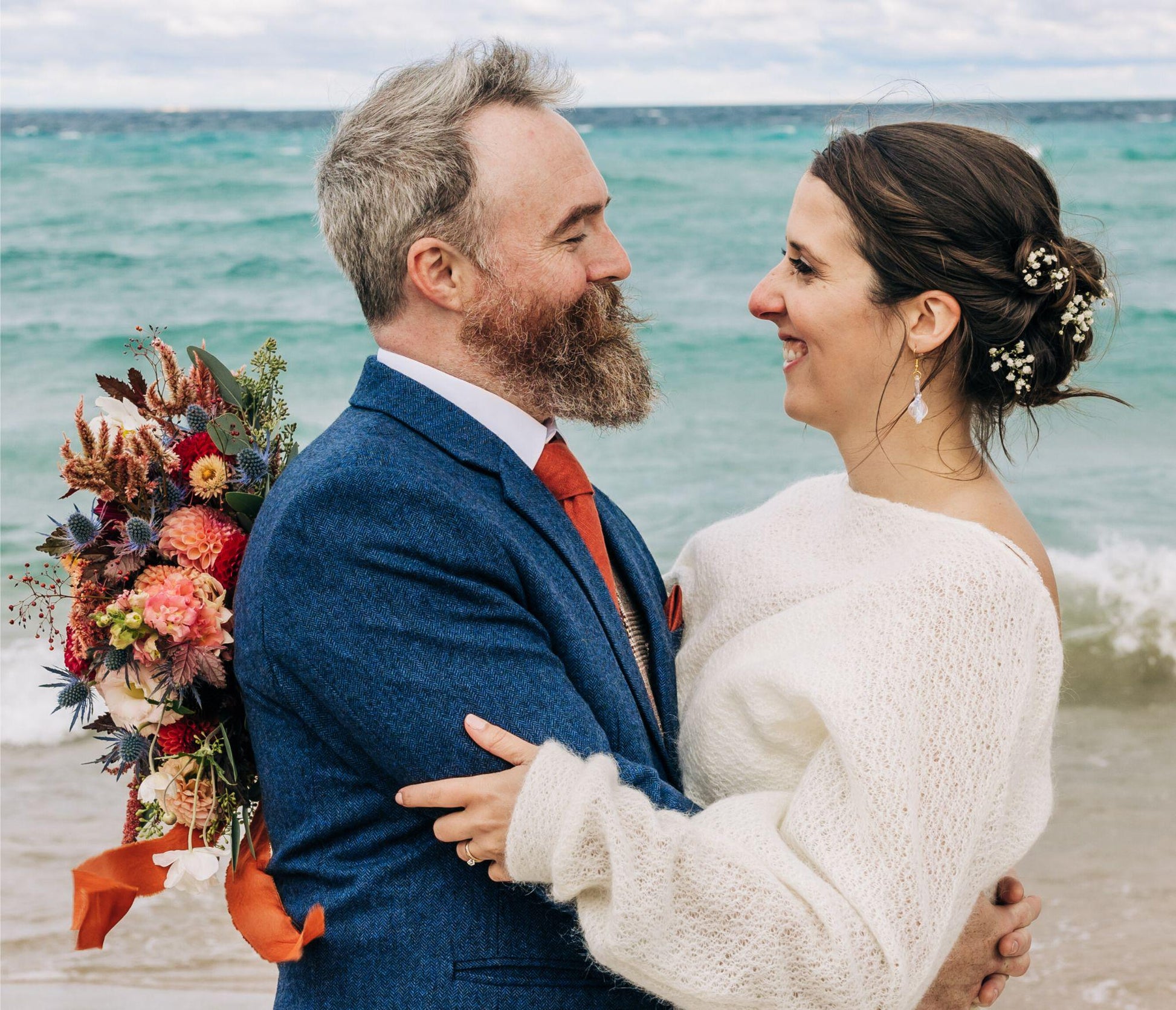 Elegant Blown Glass Earrings - Handmade Opalescent Gift For Her - Hypoallergenic | Art By Aaron Dye