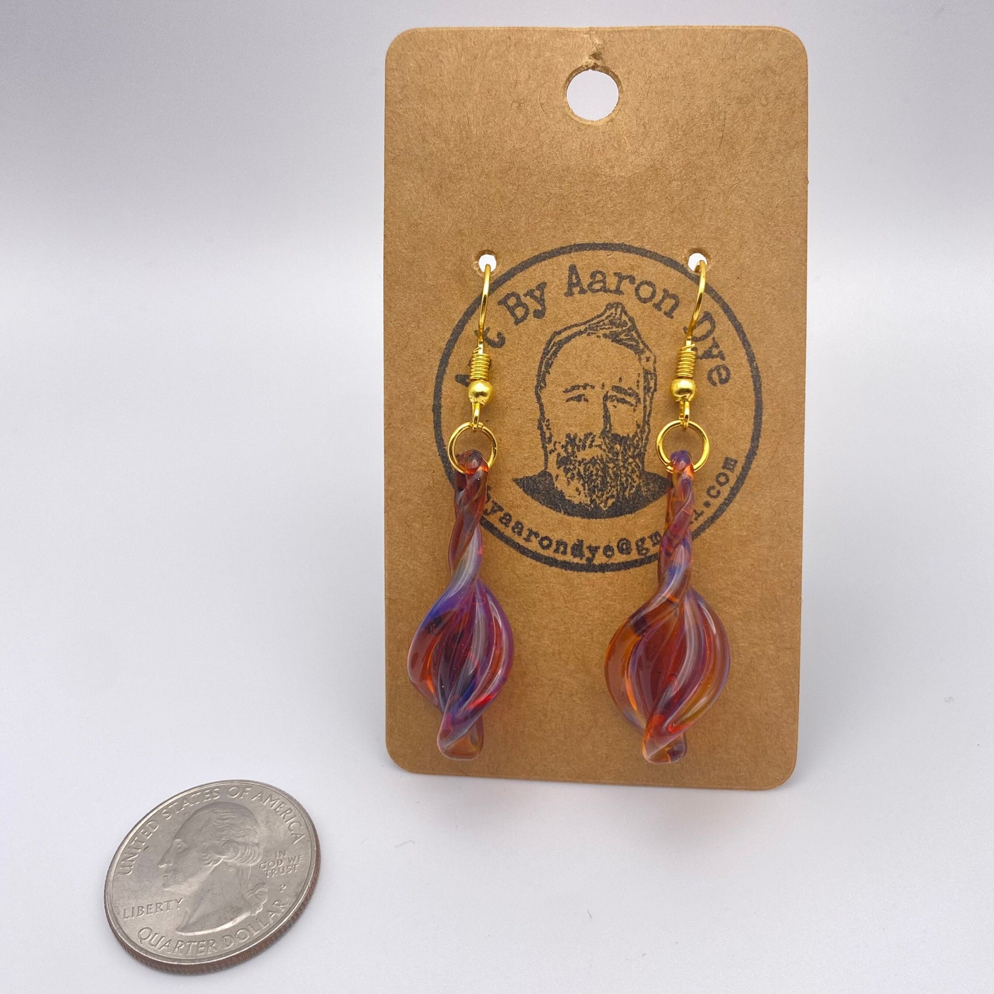 Earrings Handmade from Blown Glass