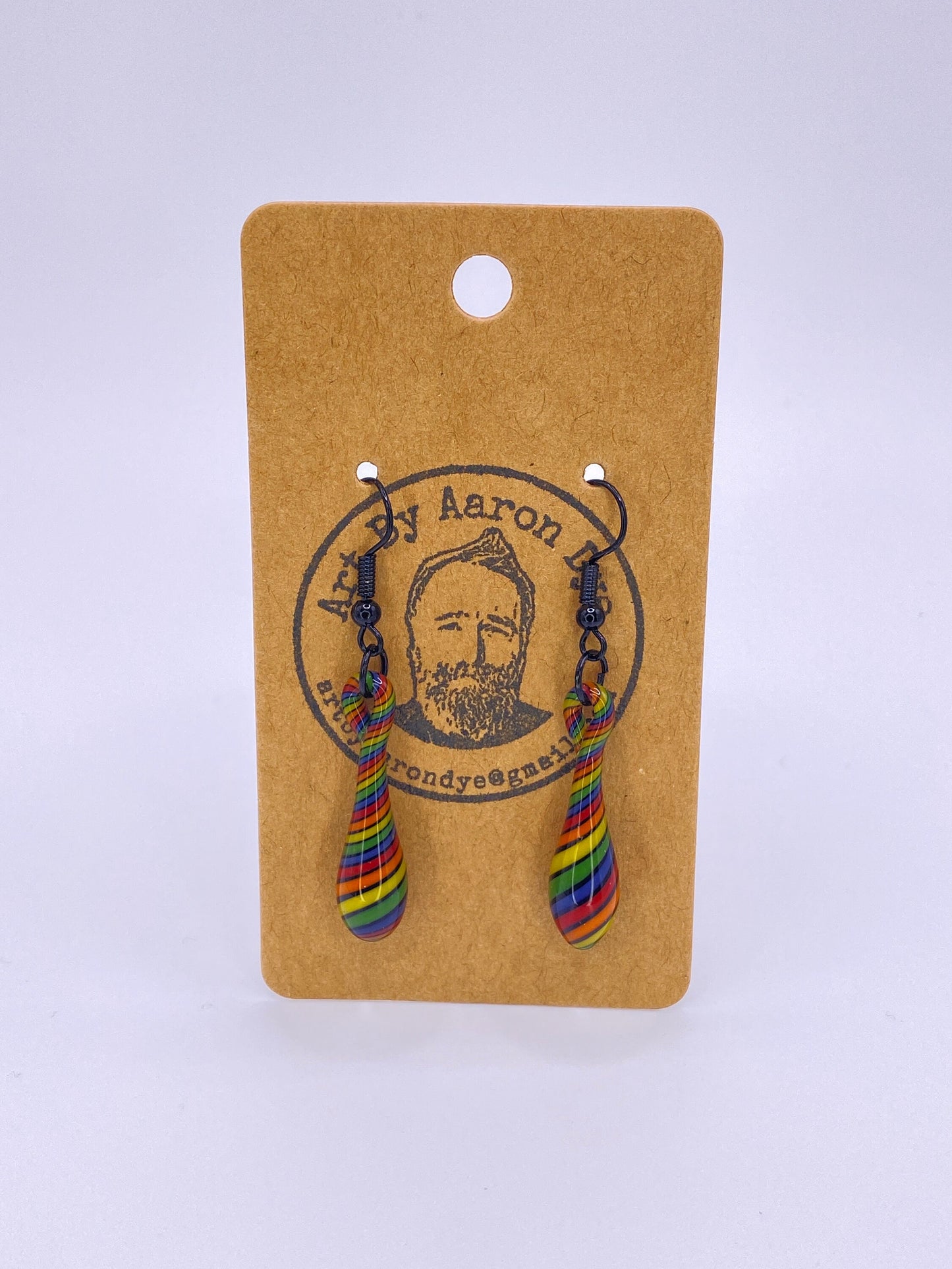 Glass Earrings Rainbow Earrings
hand blown 
funky cute pride
dangle tear drop
statement jewelry
valentines crystal
Hypoallergenic gift
rare boho girlfriend
Lampwork heady fun
colorful fairy mom
handcrafted gifts
handmade earring for
one of a kind