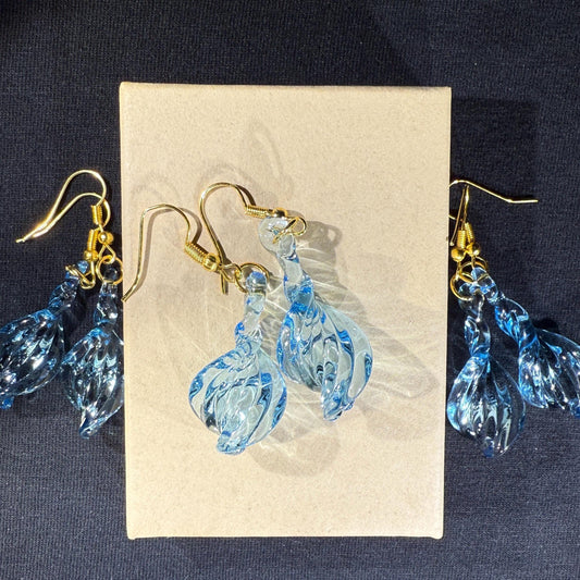 Hypoallergenic Handmade Blown Glass Earrings - Iridescent Crystal Suncatcher Jewelry | Art By Aaron Dye