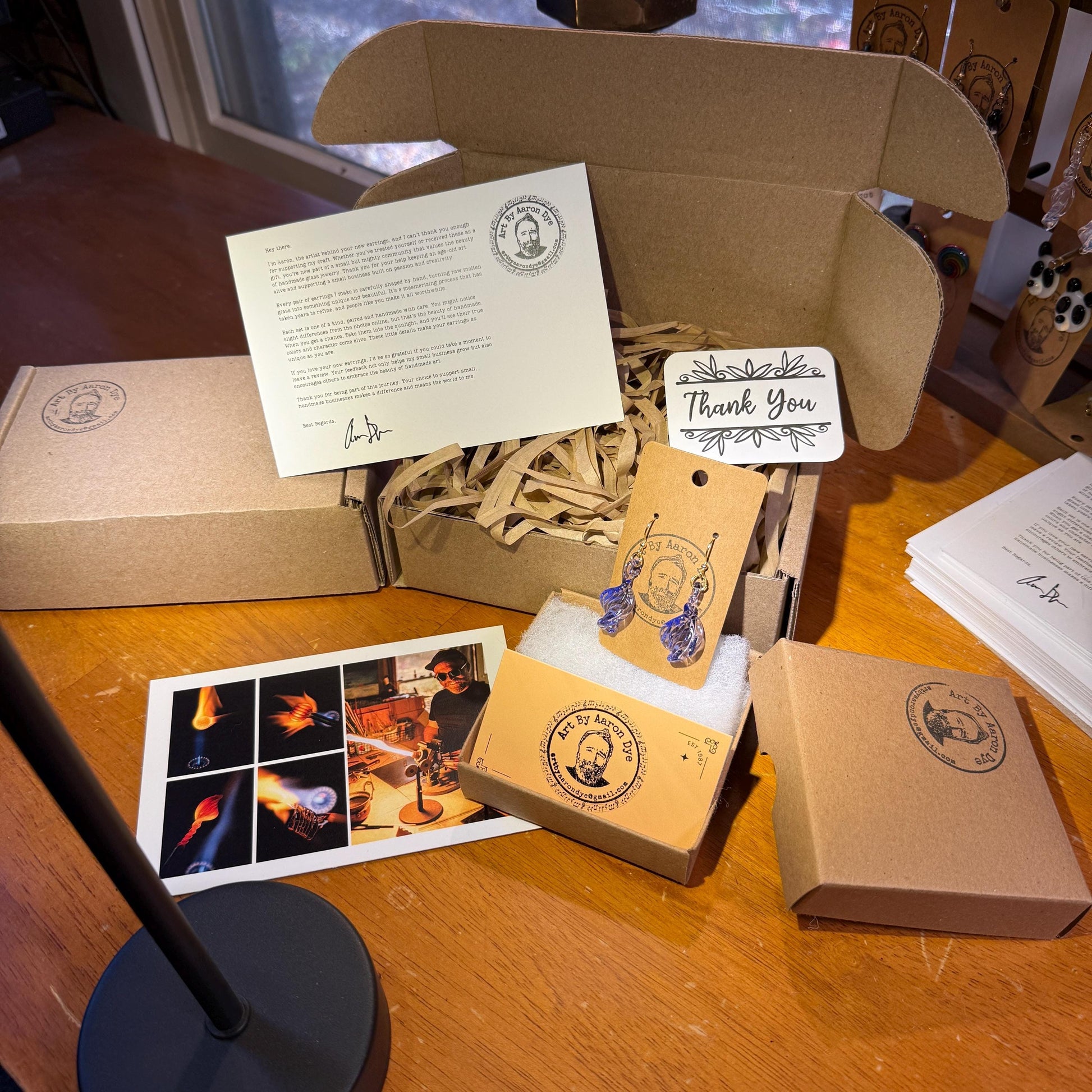 Handcrafted Lavender Glass Earrings | Elegant Minimalist Jewelry | Unique Bridesmaid Gift